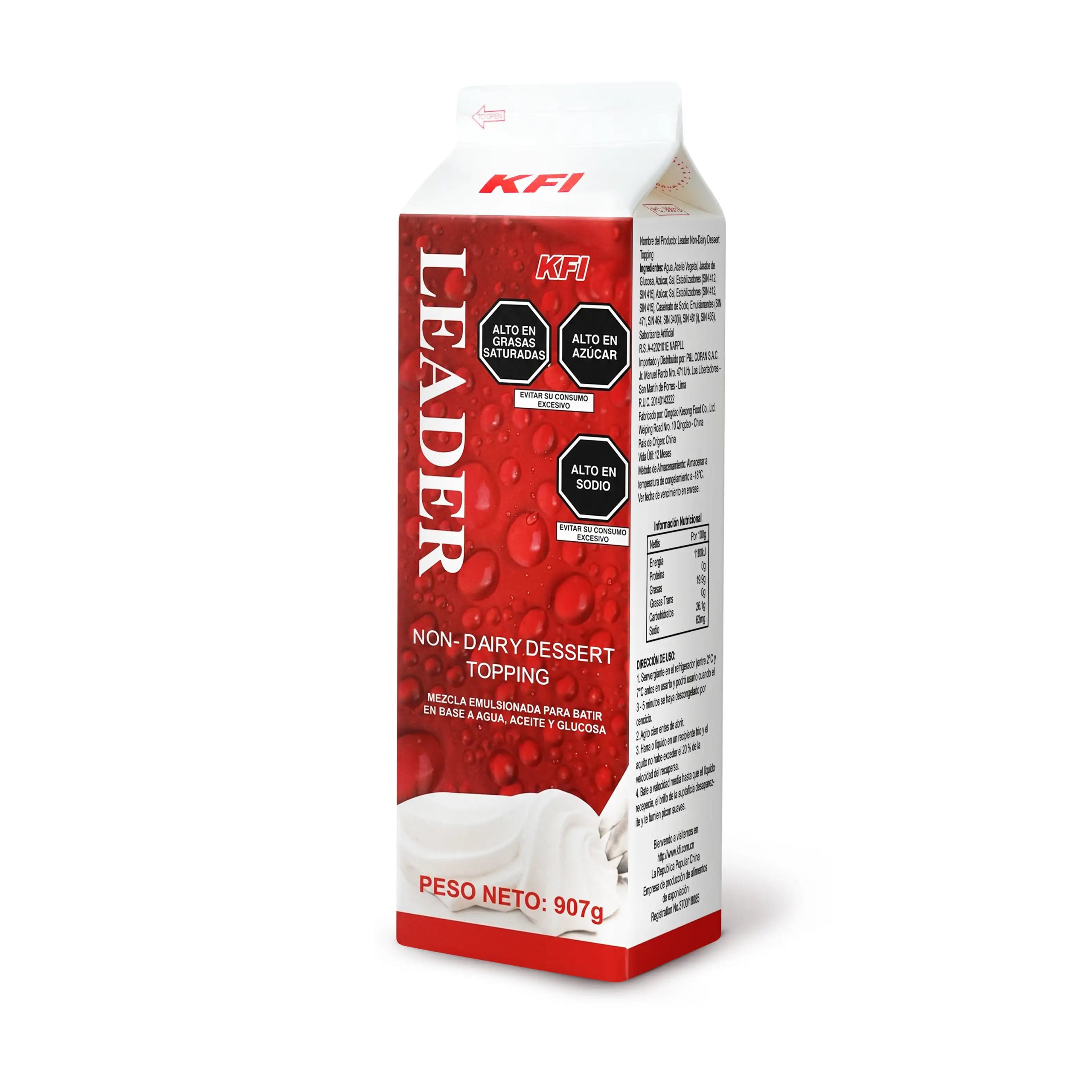 Crema Batida Leader KFI